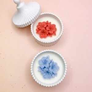 Joyero S con tapa con Flores